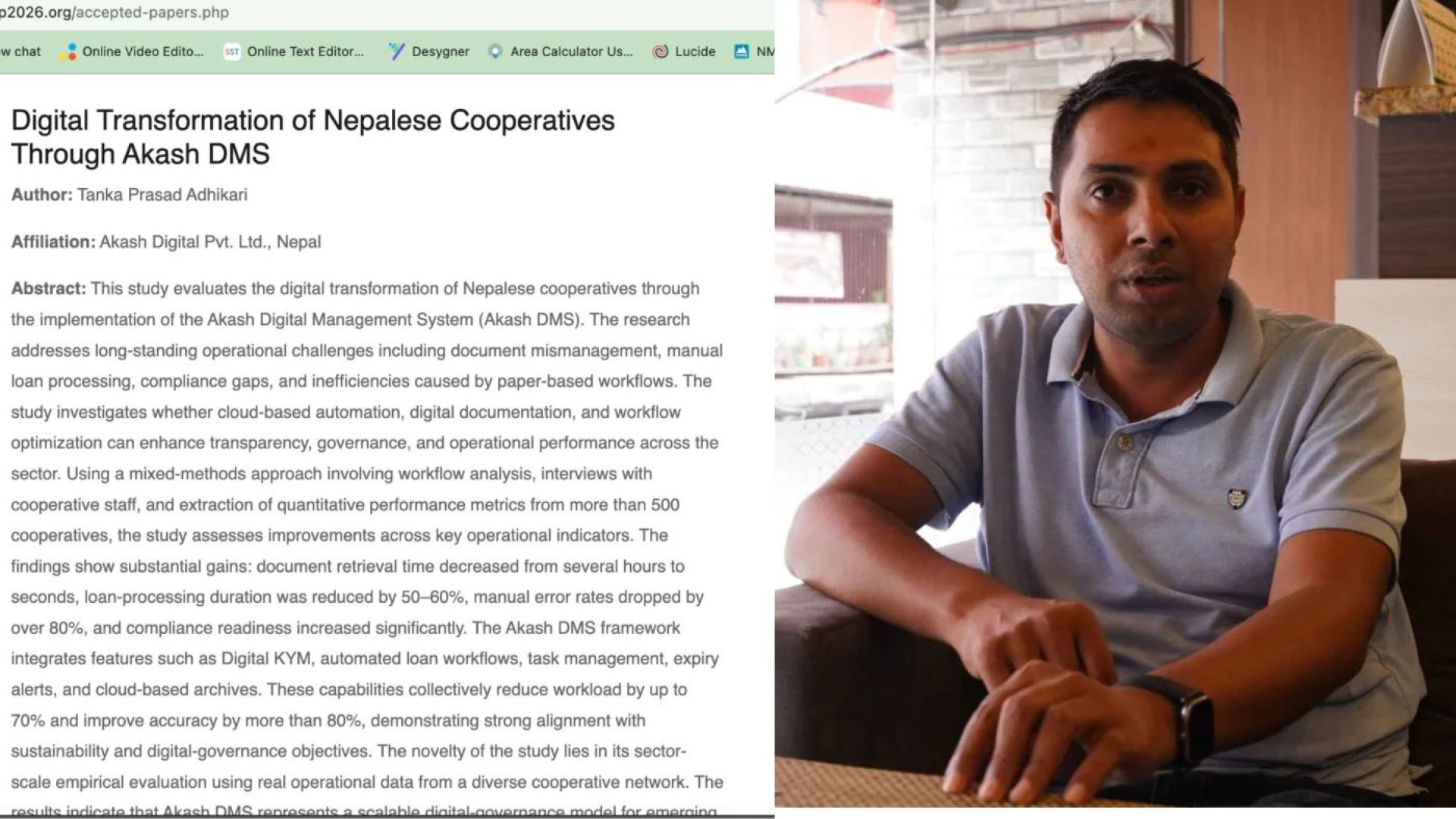 अधिकारीको शोधपत्र SIP 2026 को छनोट सूचीमा समावेश, अप्रिलमा प्रकाशित हुने